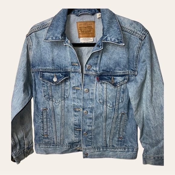 LEVI’S DENIM JACKET‎ WITH PATCHWORK SIZE XSMALL - Picture 2 of 10